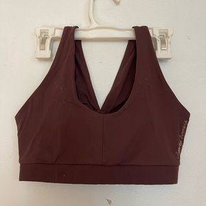 Gymshark x Whitney Simmons Sports Bra - Cherry Chocolate